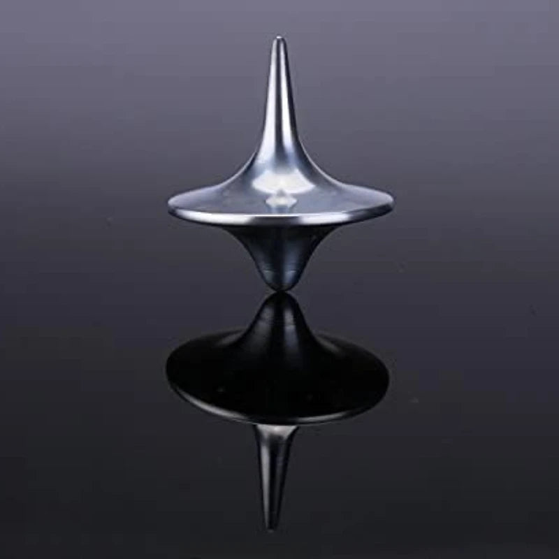 Hot Movie Totem Metal Gyro Silver Hand Spinning Top Fingertip Cyclone Gyroscope Antistress Fidget Toys for Kids Gifts