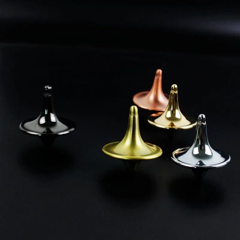 Hot Movie Totem Metal Gyro Silver Hand Spinning Top Fingertip Cyclone Gyroscope Antistress Fidget Toys for Kids Gifts